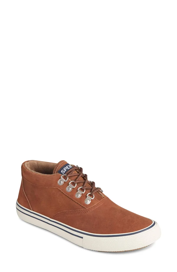 Men's Sperry Striper Storm Waterproof Sneaker 5731416 - 7.5 M - Tan Leather