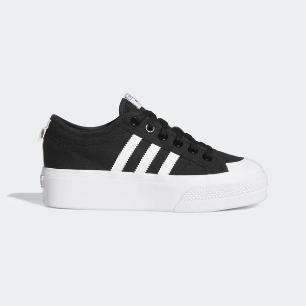 Adidas Women's Originals Nizza Platform Casual Shoes FV5321 - 5.5, Black