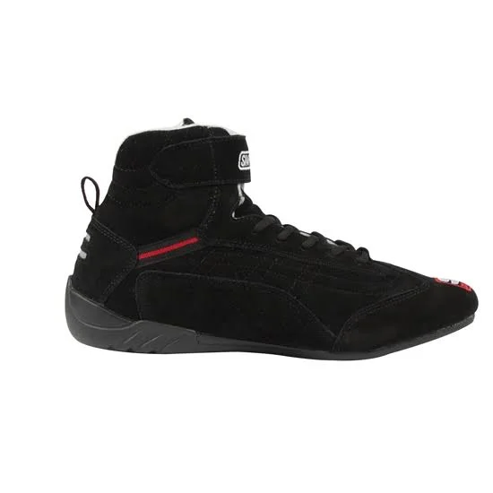 Simpson AD550BK SFI-5 Suede/Nomex Lined Racing Shoes - Black, 5.5