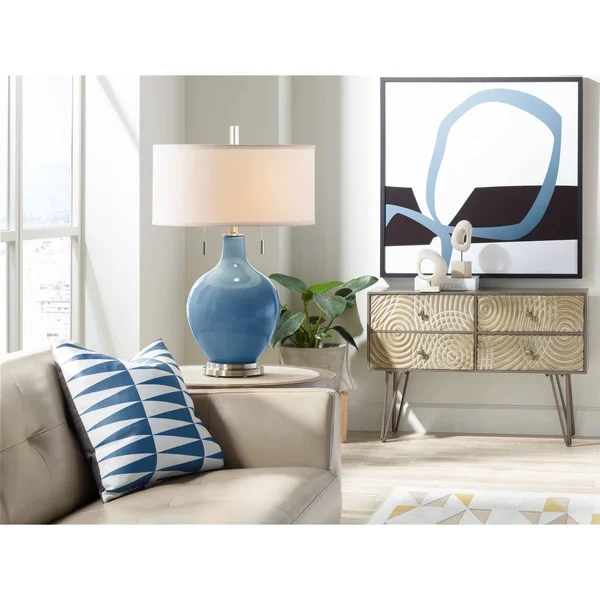 Regatta Blue Toby Table Lamp