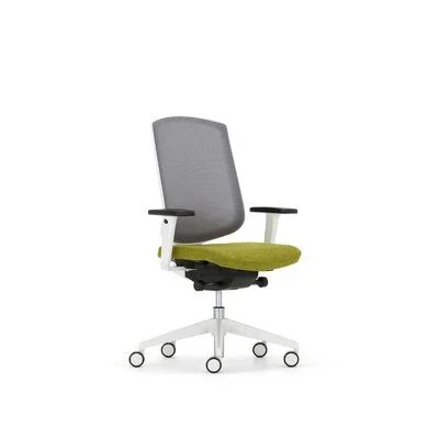 Dalton Ergonomic Task Chair Upper Square Frame Finish: Light Gray, Back Color: Carbon, Upholstery: Momentum Origin Jet