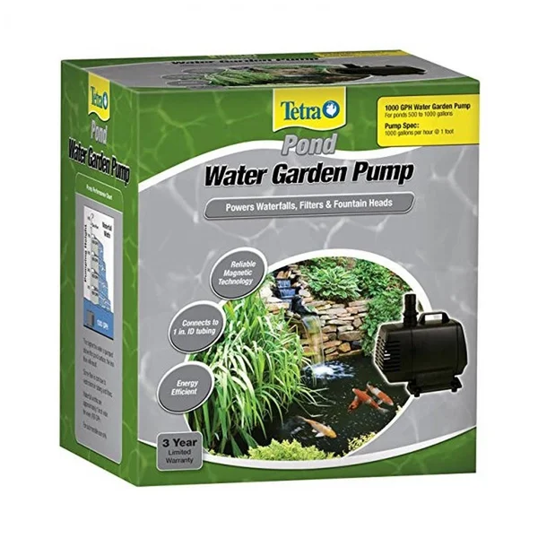 TetraPond Water Garden Pump, Powers Waterfalls/Filters/Fountain Heads