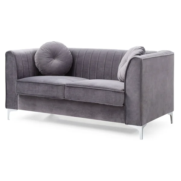 Glory Furniture Delray G793A-L Loveseat, Black