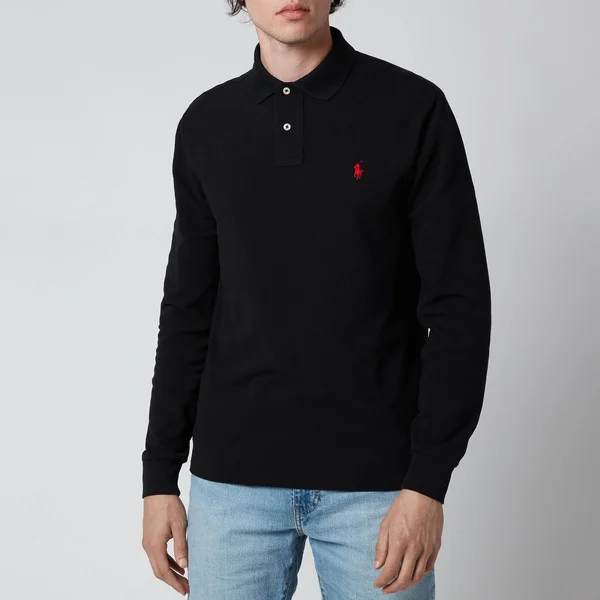 Ralph Lauren Long Sleeve Polo T Shirt Black