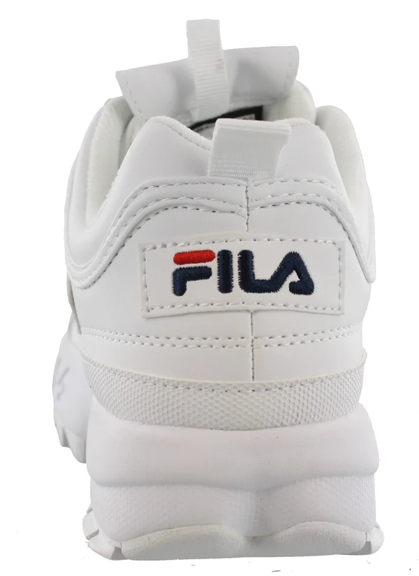Men's White Disruptor II Shoes - Size 10 - Fila