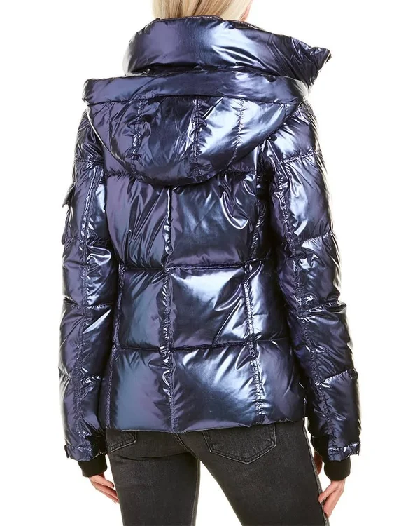 S13 Womens Kylie Short Down Jacket, XL, Blue