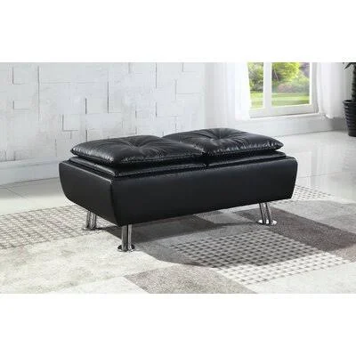 Claretta Storage Ottoman Brayden Studio Color: Black