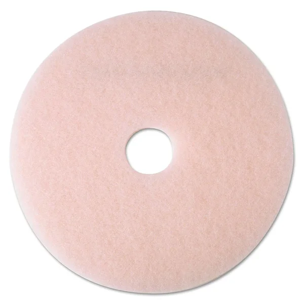 3M 3600 Eraser 27x22 Pink Burnishing Floor Pad - 5/Case