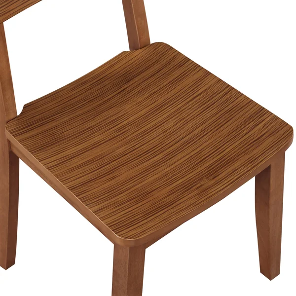 Boraam Ind. Hagen Zebra Series Chair (Set of 2) - Size: Rich Walnut, Brown