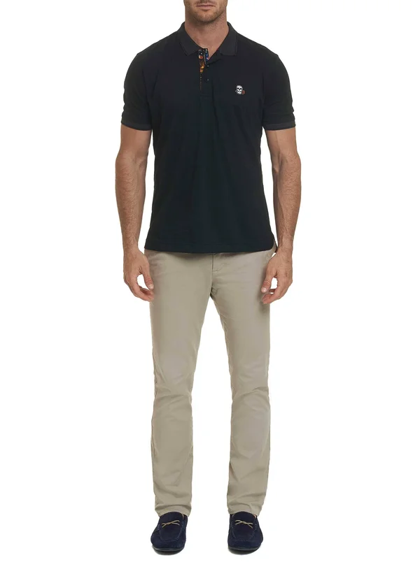 Robert Graham Easton Short Sleeve Knit Polo (White) Men's Clothing