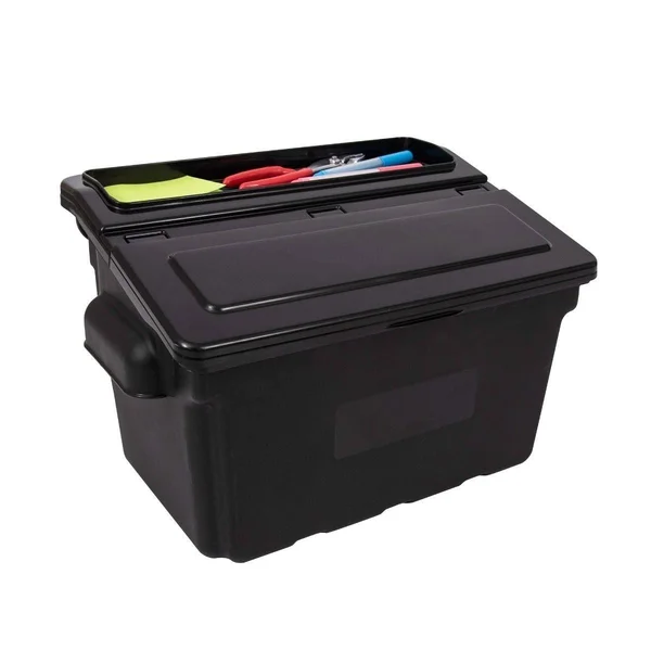 Luxor Two Shelf Cart with Outrigger Bins