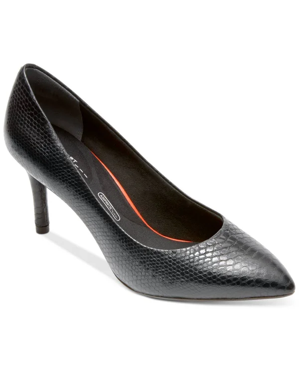 Rockport Women's Total Motion 75mm Pointed Toe Pump, Size: 8, Black