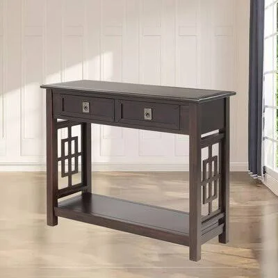 Hamblin 36x22 Console Table Longshore Tides Color: Espresso