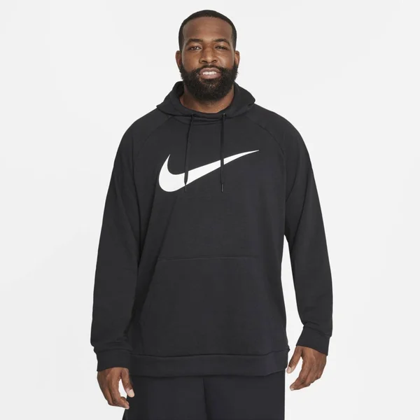 Nike Men's Dri-Fit Pullover Training Black Hoodie - Size: Small