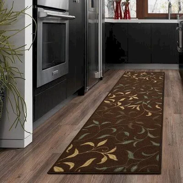 Anijae Floral Chocolate Area Rug Winston Porter Rug Size: Runner 1&10x22 x 7&