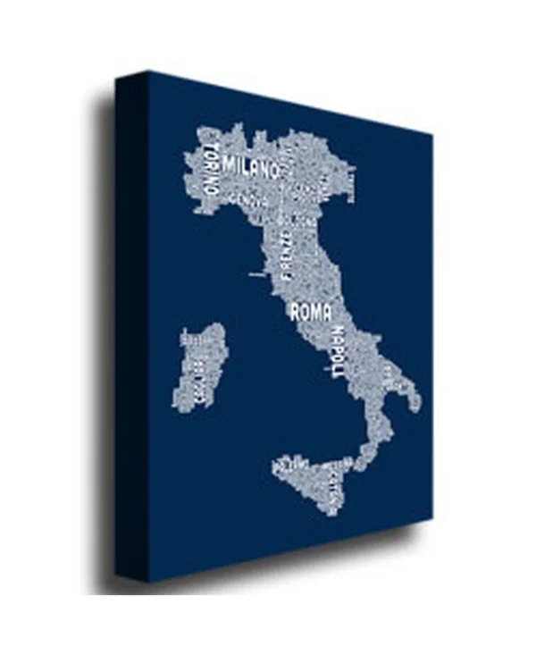 Trademark Global Michael Tompsett 'Italy City Map II' Canvas Art