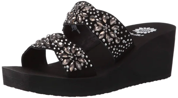 Yellow Box Edily Wedge Sandal - 8.5, Leather