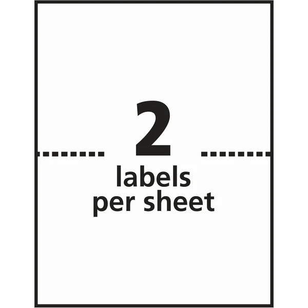 Avery TrueBlock Shipping labels, 5.5x22 x 8.5