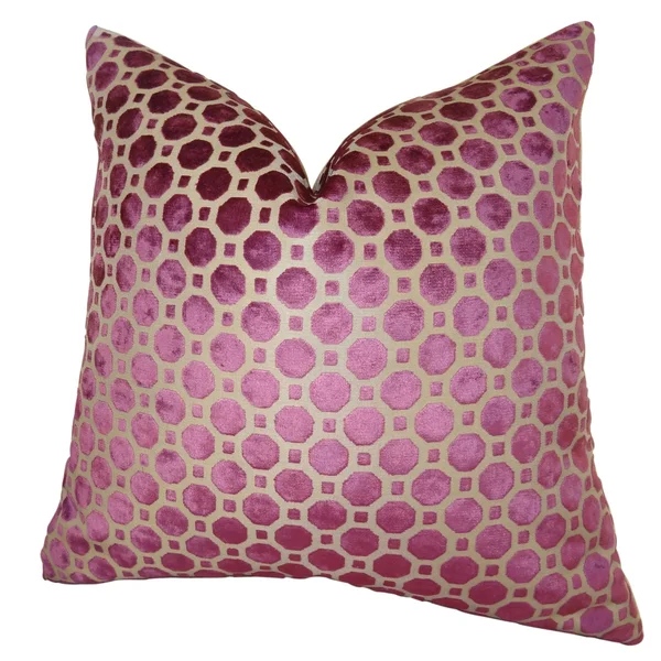 Plutus Velvet Geo Handmade Throw Pillow Double Sided 24x22 x 24x22