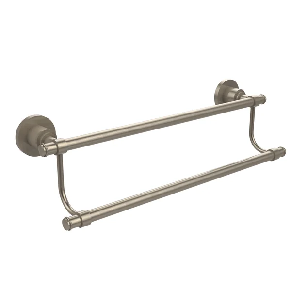 Allied Brass Washington Square Collection 30 inch Double Towel Bar Antique Brass