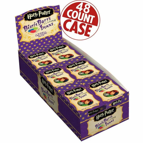 Jelly Belly Harry Potter Bertie Botts Every Flavour Jelly Beans, 1.2 oz - 48 Pac