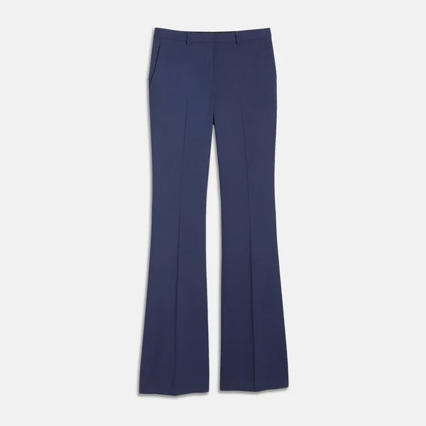Theory Demitria Pant in Good Wool - Blue - 16