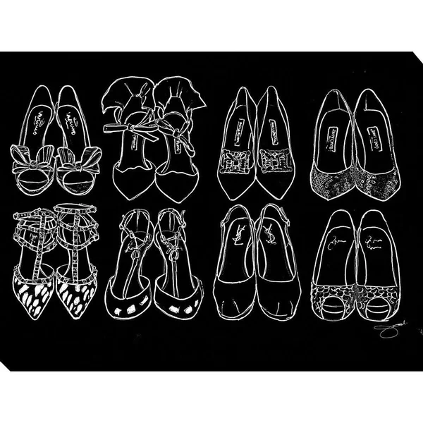 Picture Perfect International by Jodi Shoe Goals Giclee Print Canvas Wall Art - 30 Inches x 40 Inches x 1.5 Inches