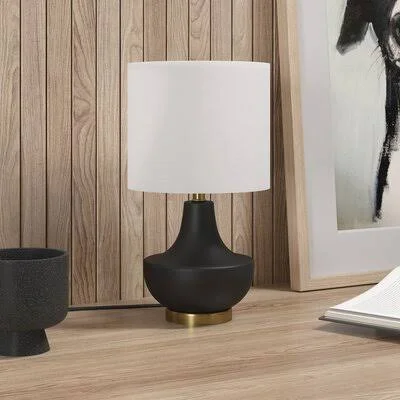 Melbourne 13.5x22 Table Lamp Gold Flamingo Base Color: Matte Black