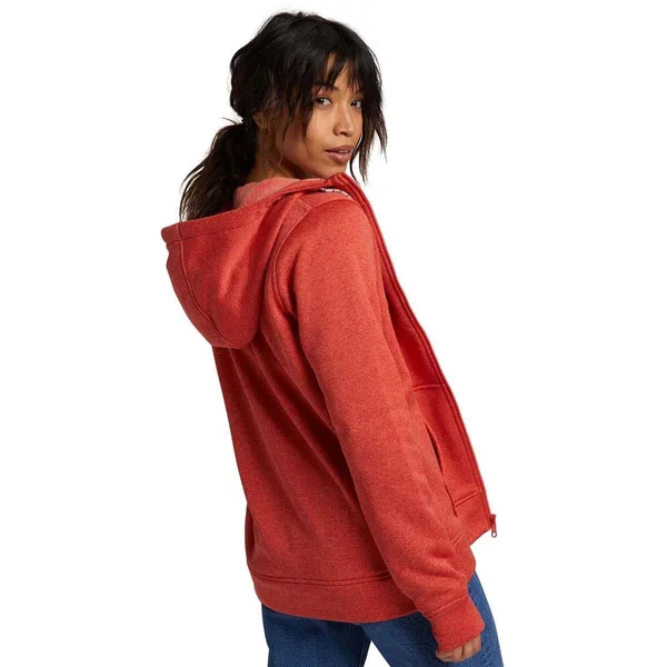 Burton Women's Oak Full-Zip Fleece, Cranberry Heather, XL