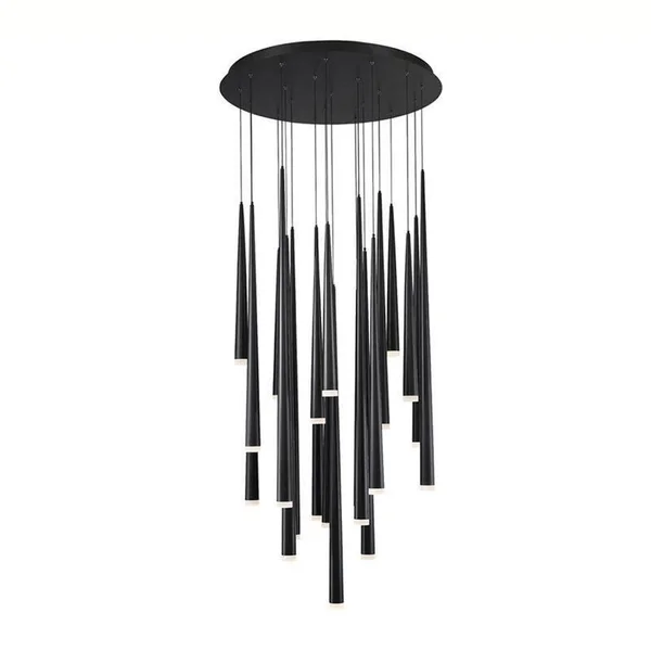 Modern Forms - PD-41803R-BK - LED Chandelier - Cascade - Black
