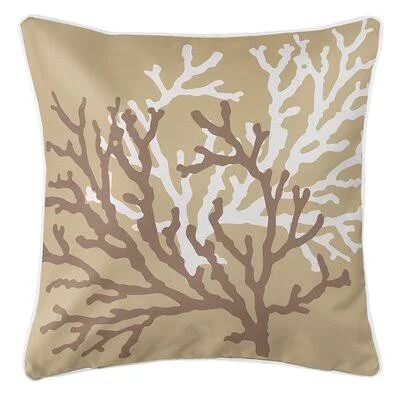 Waterbury Square Throw Pillow Color: Chocolate/Gold/White