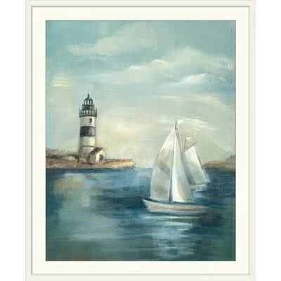 &Northeastern Breeze I& by Silvia Vassileva Painting Print Great Big Canvas Format: White Frame - Size: 44x22 H x 37x22 W x 1x22