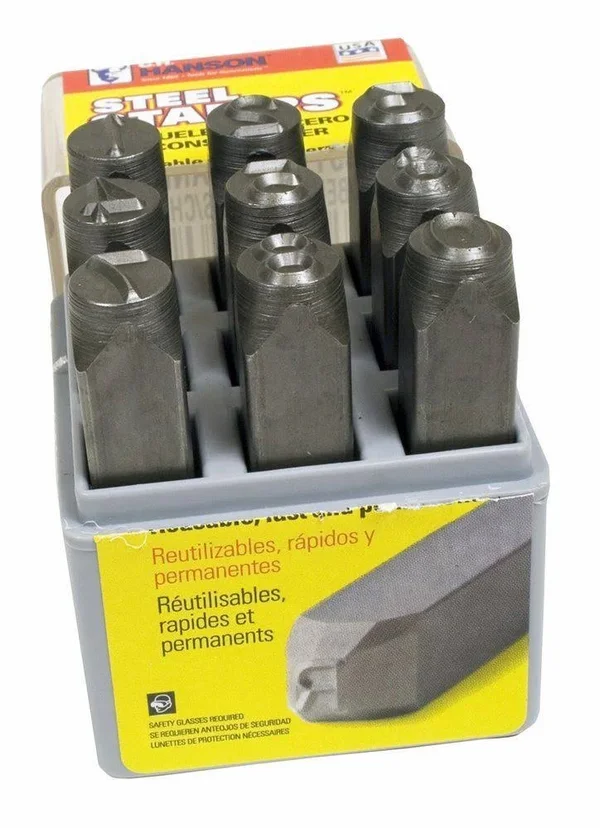 C.H. Hanson 25661 Number Set, 3/8 in. H, steel