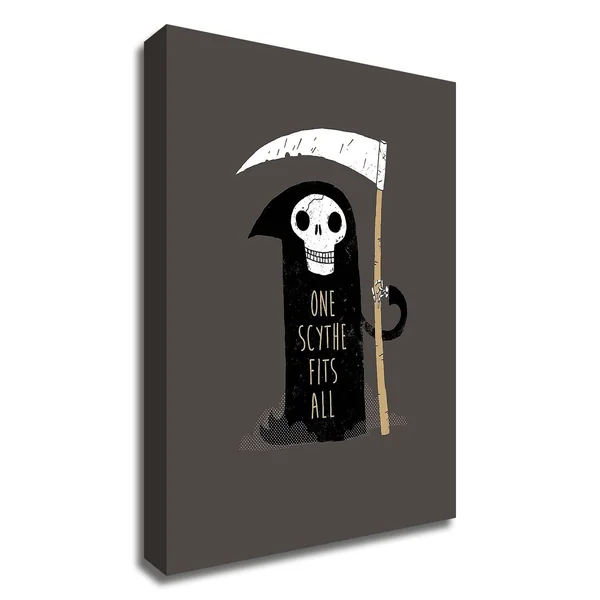 18x22 x 14x22 One Scythe Fits All by Michael Buxton Print on Canvas