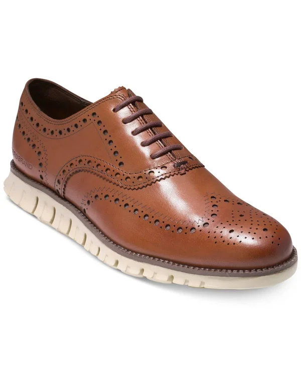 Cole Haan Men's Zerogrand Wing Oxford - British Tan, 7 M US
