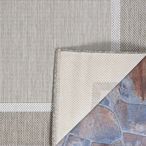 Pergola Channel Natural-Terracotta Indoor/Outdoor Runner Rug - 2&3x22 x 7&10x22 Runner