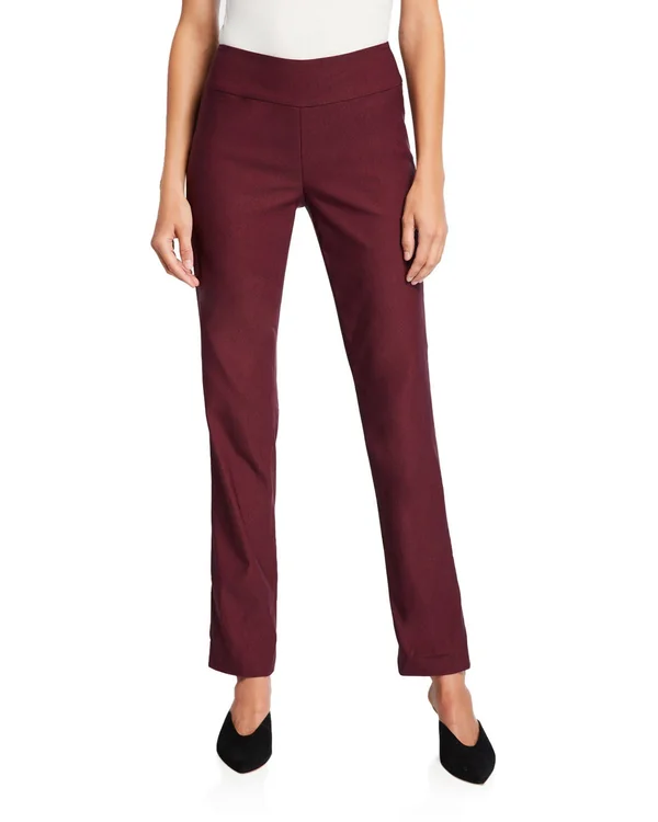 Nic+Zoe Plus Wonderstretch Pants, Women's, Size: 16W, Port