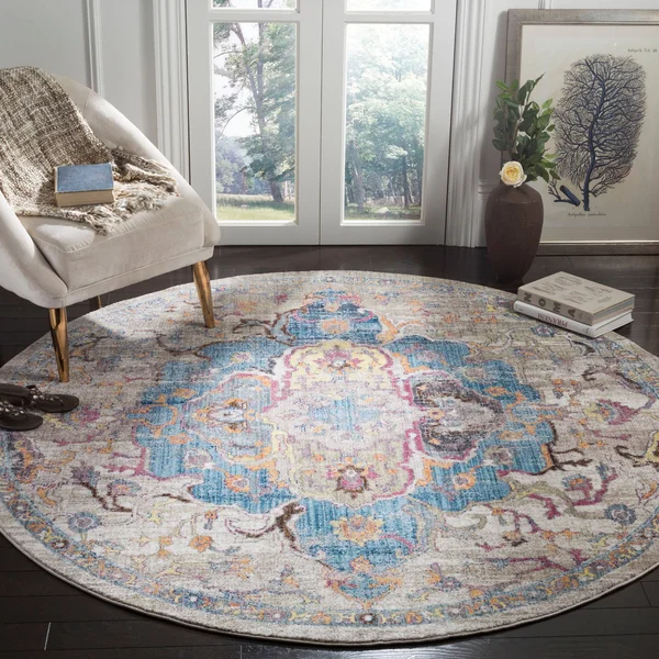 Safavieh 2&-3x22 x 12& Bristol BTL350S Blue, Orange Rug