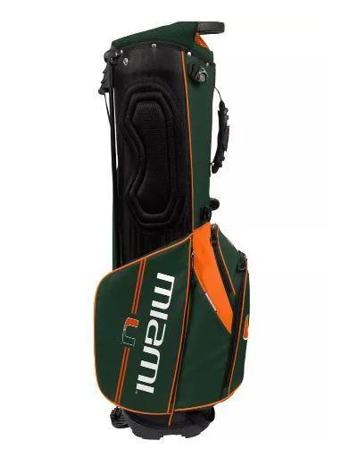 Team Effort Miami Hurricanes Gridiron III Golf Stand Bag