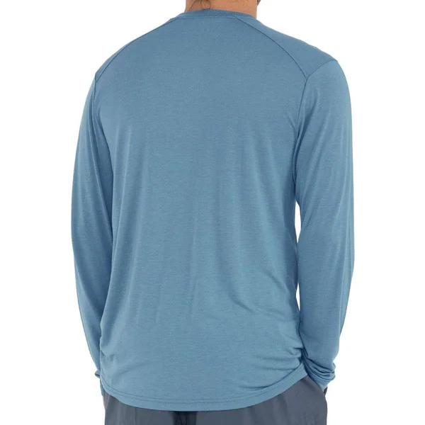 Free Fly Men's Bamboo Lightweight Long Sleeve Sea Glass, S