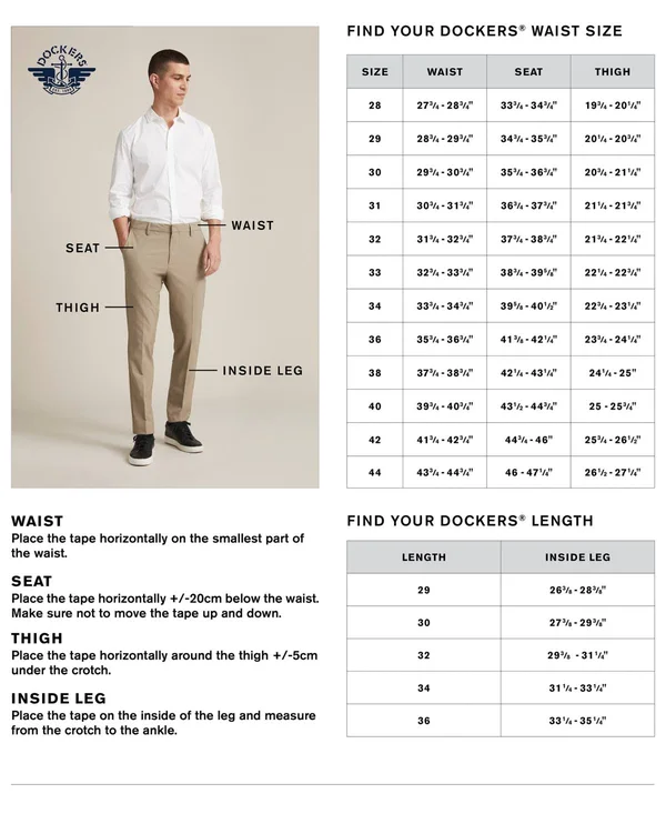 Dockers Men's Slim Fit City Tech Trousers