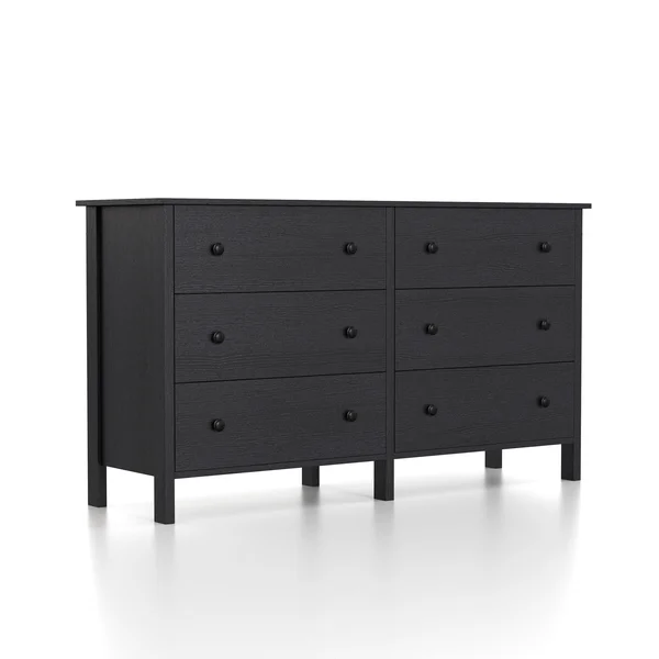 Price Transitional 6-Drawer Neutral Youth Dresser - Black