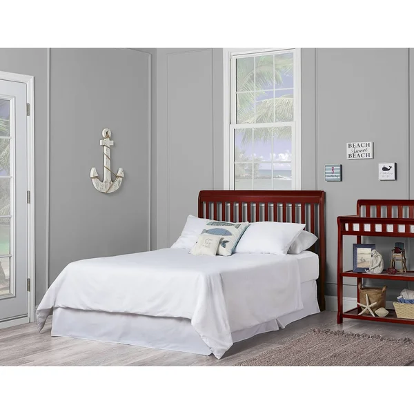 Dream on Me Ashton 5 in 1 Convertible Crib, Cherry