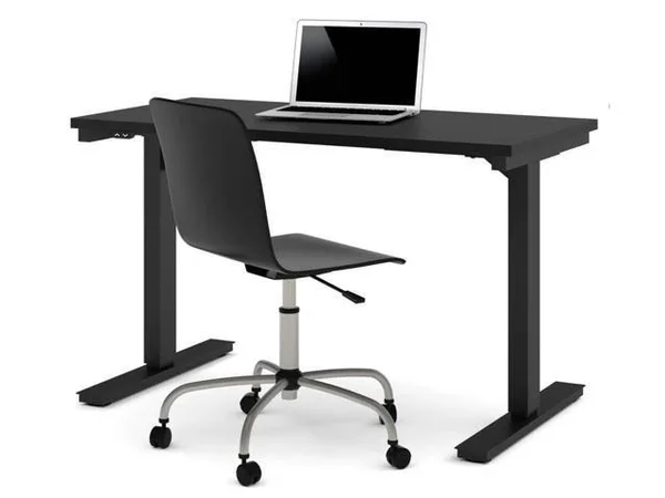 Bestar 24x22 x 48x22 Electric Height Adjustable Table - Black
