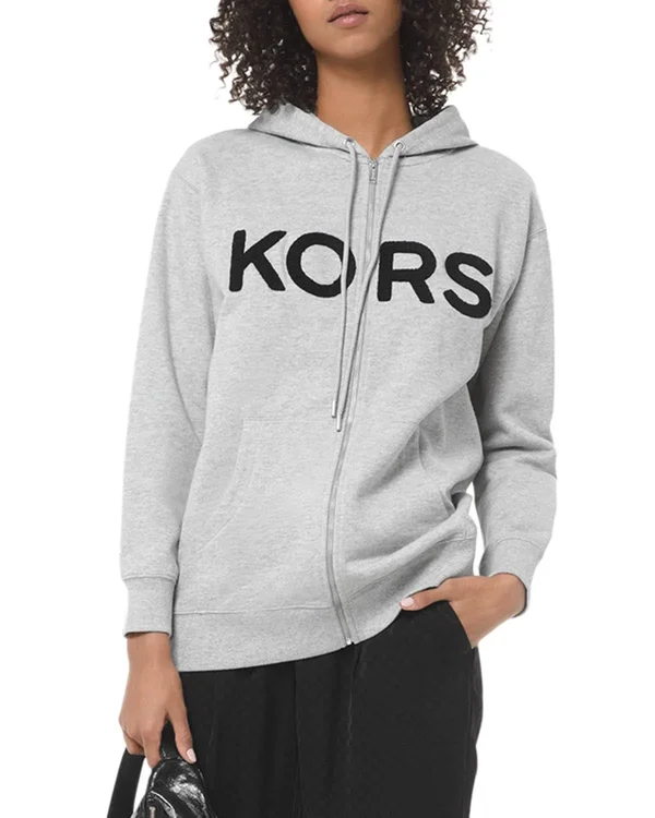 Michael Michael Kors - Kors Cotton Zip-Up Hoodie, Grey, M