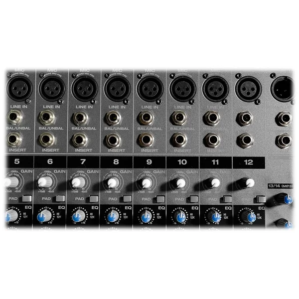 Rockville RPM1470 14-Channel 6000W Powered Mixer - USB, Effects for Church/School