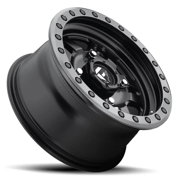 15x7 Black Wheel Fuel Anza D557 4x136 38
