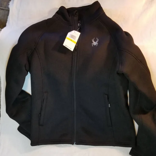 Spyder Mens Stellar Full Zip Jacket - M, Black
