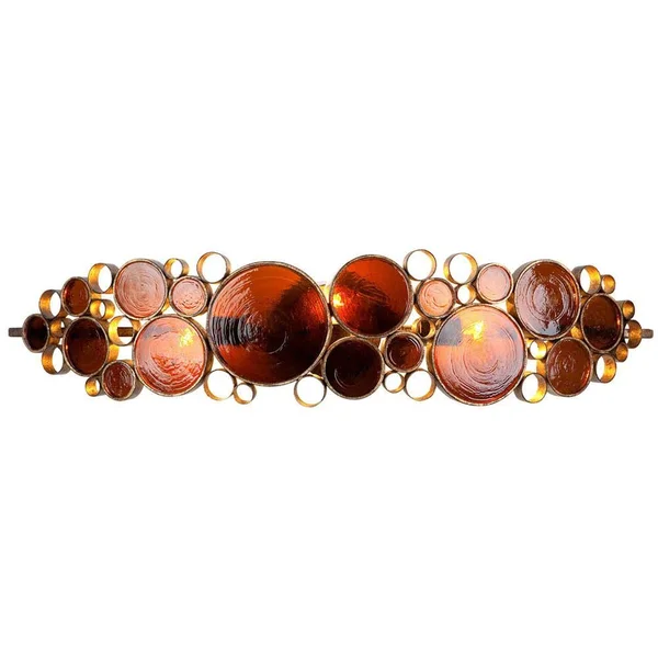Varaluz 165B03HO Fascination 3-Light Bath in Hammered Ore