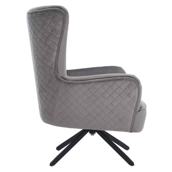 Safavieh SFV5015A Alejandro Velvet Accent Chair Slate Grey